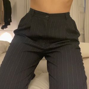 Pinstripe trousers
